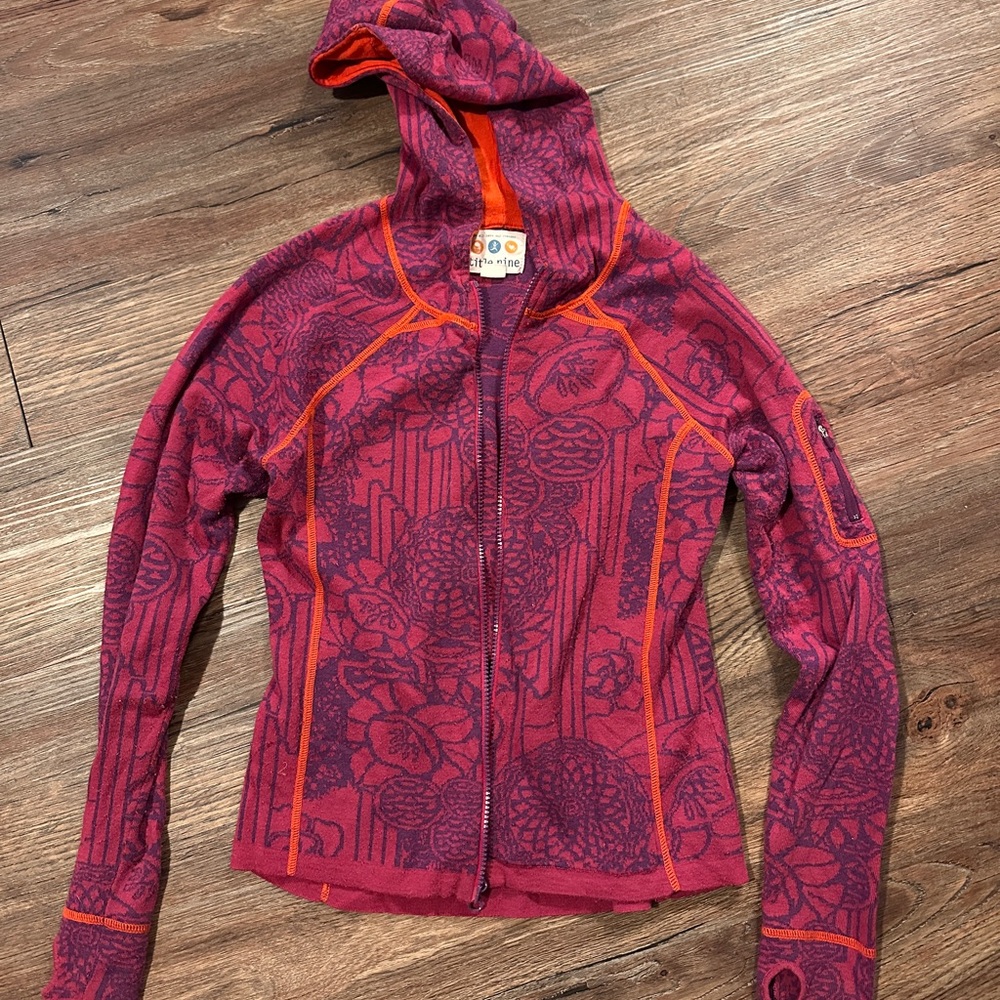 Title Nine Pink and Orange Wool Zip